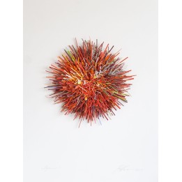 Organics 80x60 (Rottöne)| 3D Papierobjekt von Gabriele Mierzwa - Bild 1