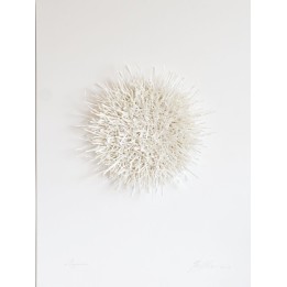 Organics 80x60 (weiß) | 3D Papierobjekt von Gabriele Mierzwa - Bild 1