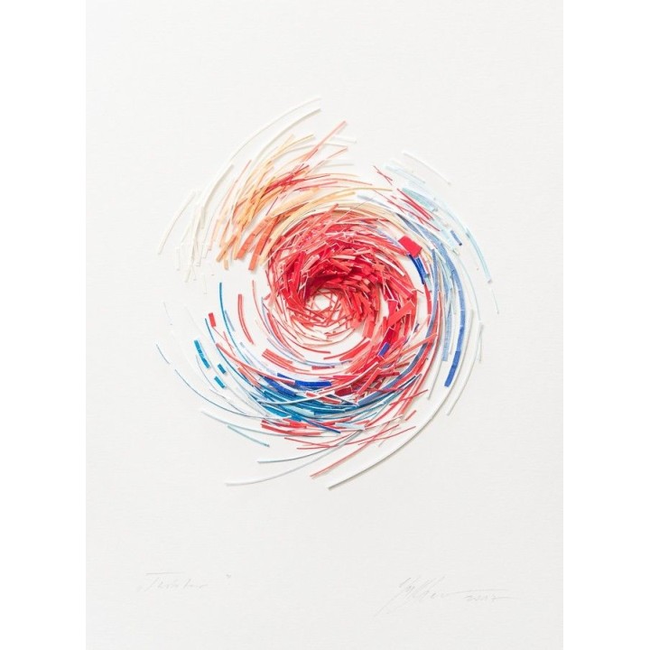 Twister 40x30 (color1) | 3D Papierobjekt von Gabriele Mierzwa - Bild 1