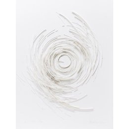 Twister 80x60 (weiß) | 3D Papierobjekt von Gabriele Mierzwa - Bild 1