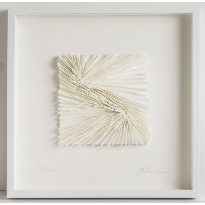 Winter 50x50 | 3D Papierobjekt von Gabriele Mierzwa - Bild 1