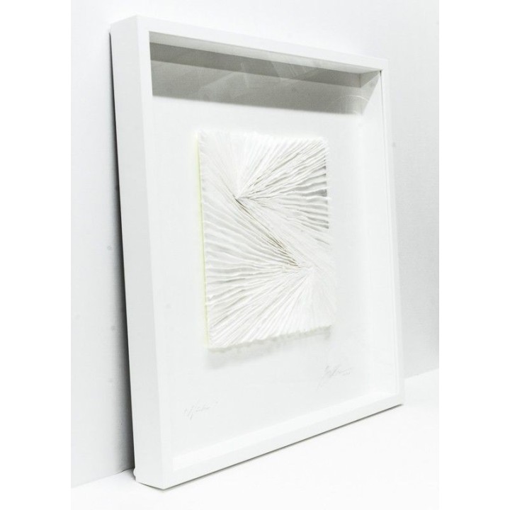 "Winter" 60x60 cm | 3D-Papierobjekt von Gabriele Mierzwa
