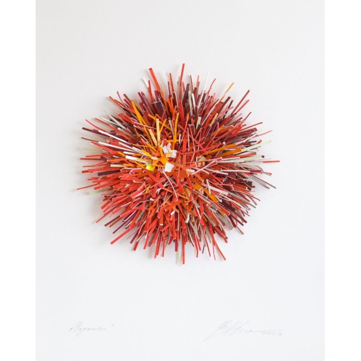Organics (Rottöne-II)| 3D-Papierobjekt |50x40 - Bild 1