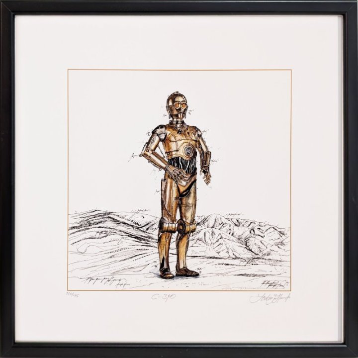 Original-Bild "C 3 PO" von Leslie G. Hunt handsigniert.