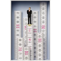 Volker Kühn "Maßstäbe setzen!" | Original 3D-Bild inkl. Rahmen - Bild 1