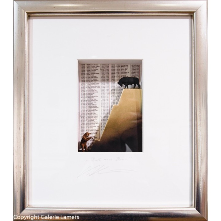 Volker Kühn "Bull and Bear" Original Bild