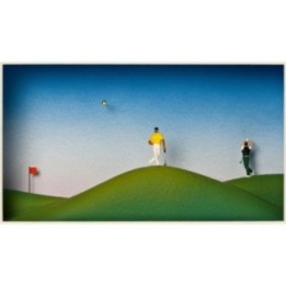 Volker Kühn "Green Hills" | Original 3D-Objekt inkl. Rahmen - Bild 1
