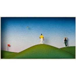 Volker Kühn "Green Hills" | Original 3D-Objekt inkl. Rahmen - Bild 1