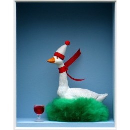 Volker Kühn "Martinsgans" | Original 3D-Bild inkl. Rahmen - Bild 1