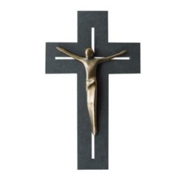 Schieferkreuz mit Korpus | Kerstin Stark - Bild 1
