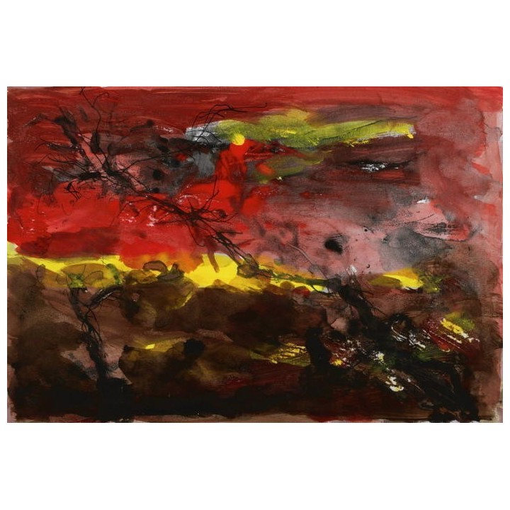 Baumlandschaft II | handsigniertes Original - Bild 1