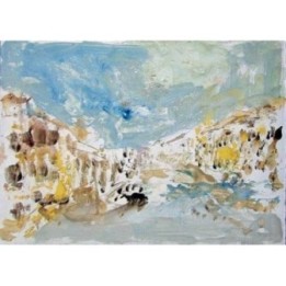 Armin Mueller-Stahl "Venedig" handsigniertes Original - Bild 1