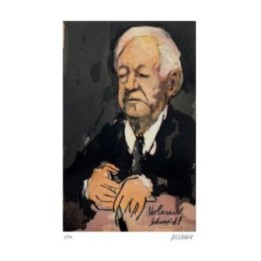 Helmut Schmidt | handsigniertes Original - Bild 1