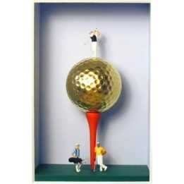 Volker Kühn "Golf" | Original 3D-Objekt inkl. Rahmen - Bild 1