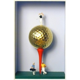 Volker Kühn "Golf" | Original 3D-Objekt inkl. Rahmen - Bild 1