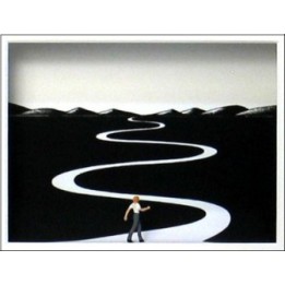 Volker Kühn - Auf dem richtigen Weg - Original im Rahmen - Bild 1