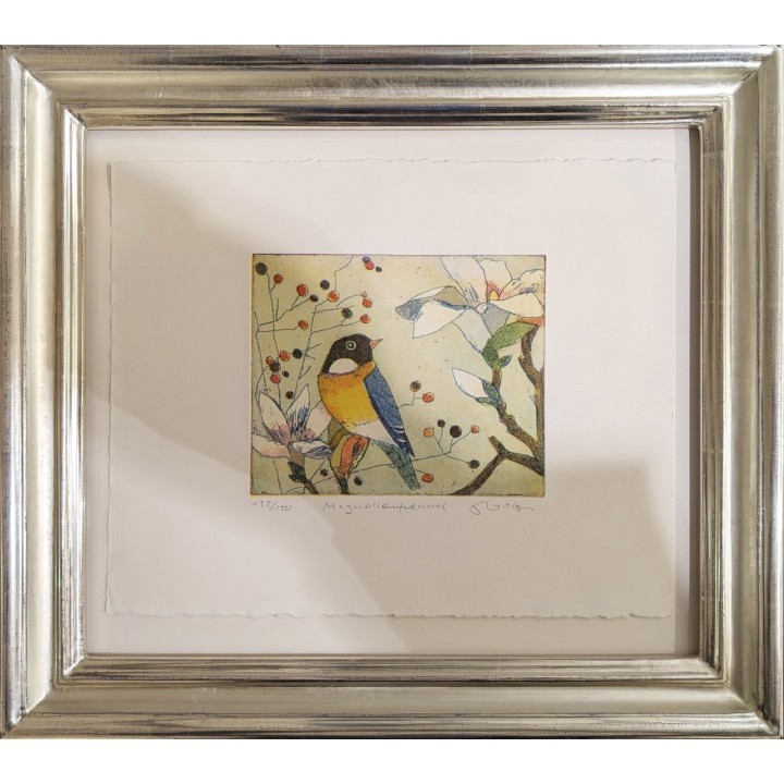 Jutta Votteler "Magnolienfreund" Original Bild kaufen