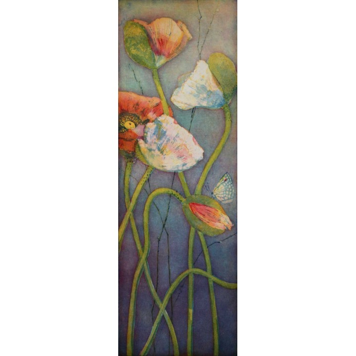 Jutta Votteler Original Kunst "Träumender Mohn" günstige Preise kaufen